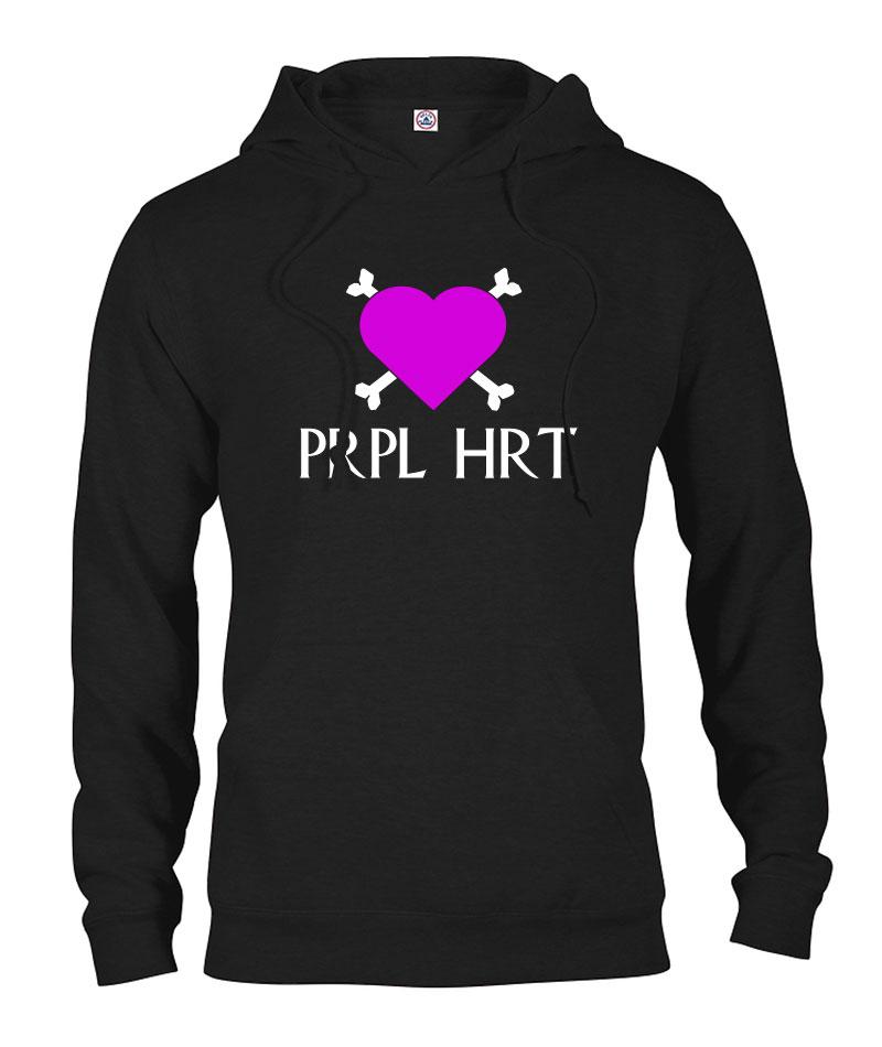 PRPL HRT Logo Men's Hooded Sweatshirt
